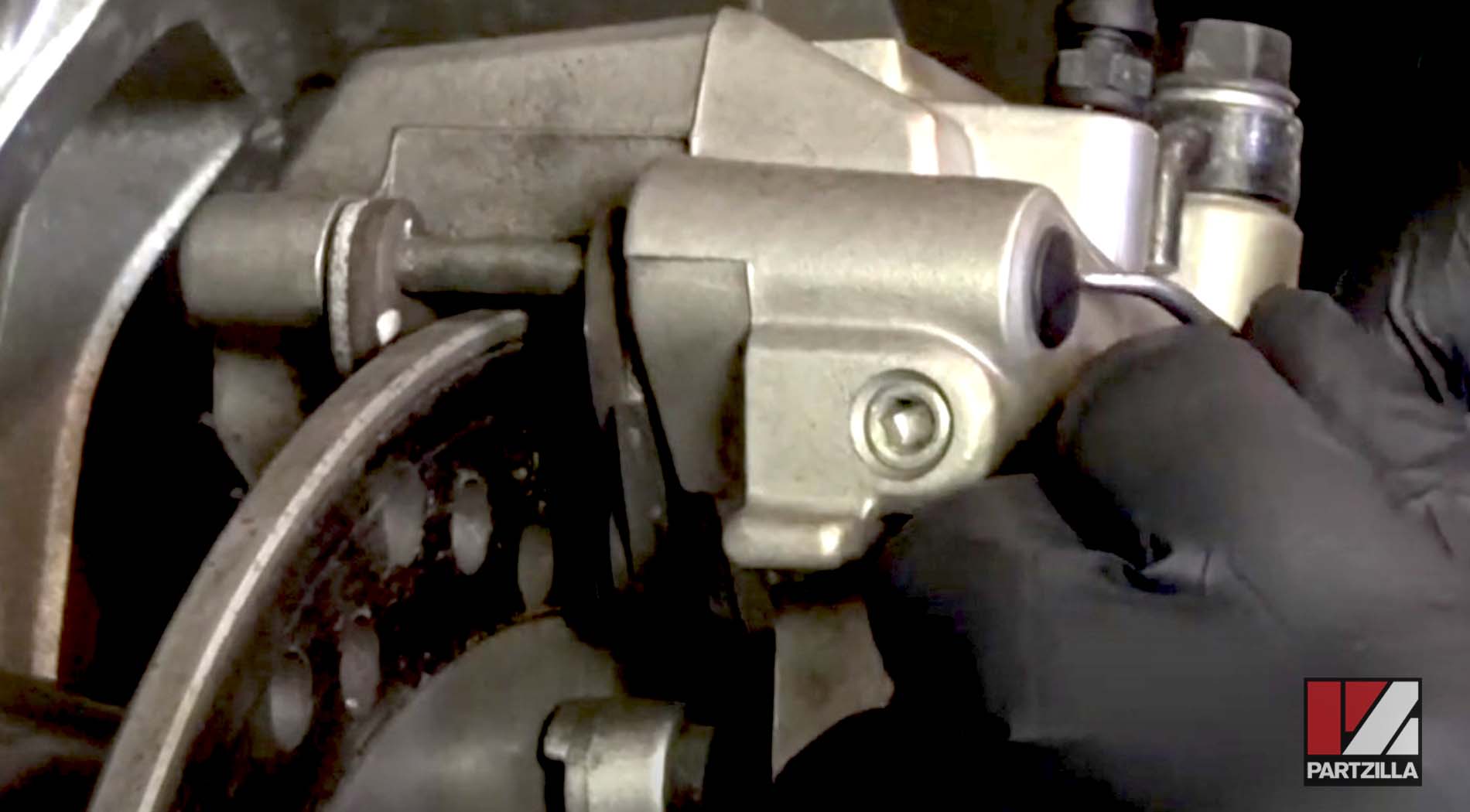 Honda VTX rear brake caliper hanger pin