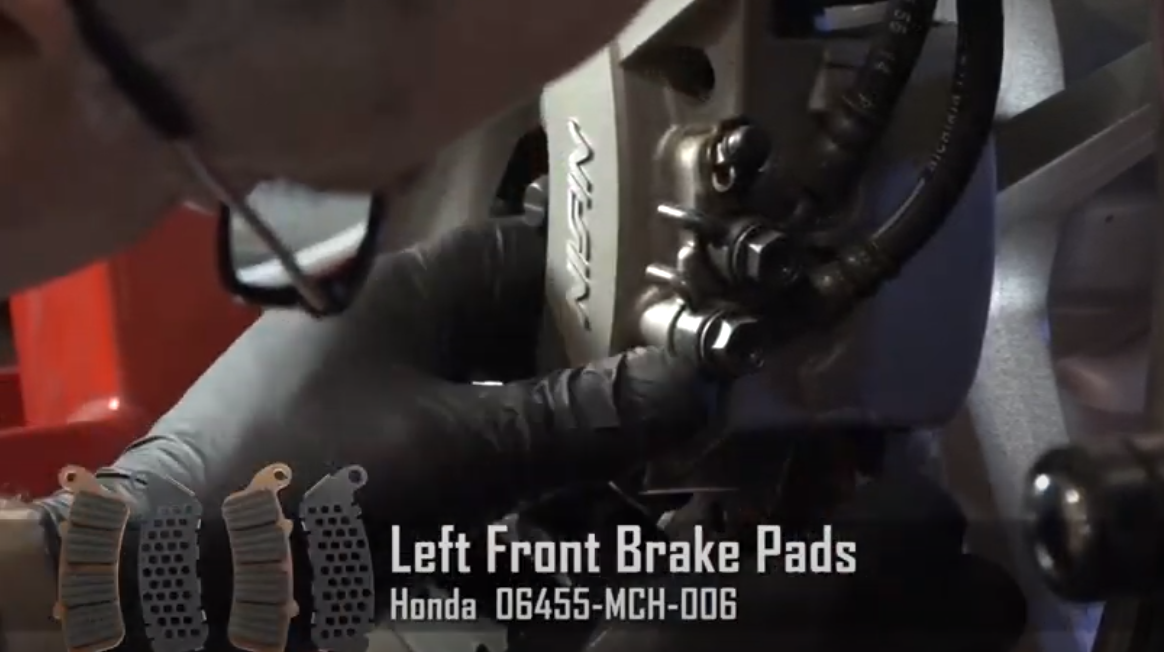 Honda VTX1800 left front brake pads