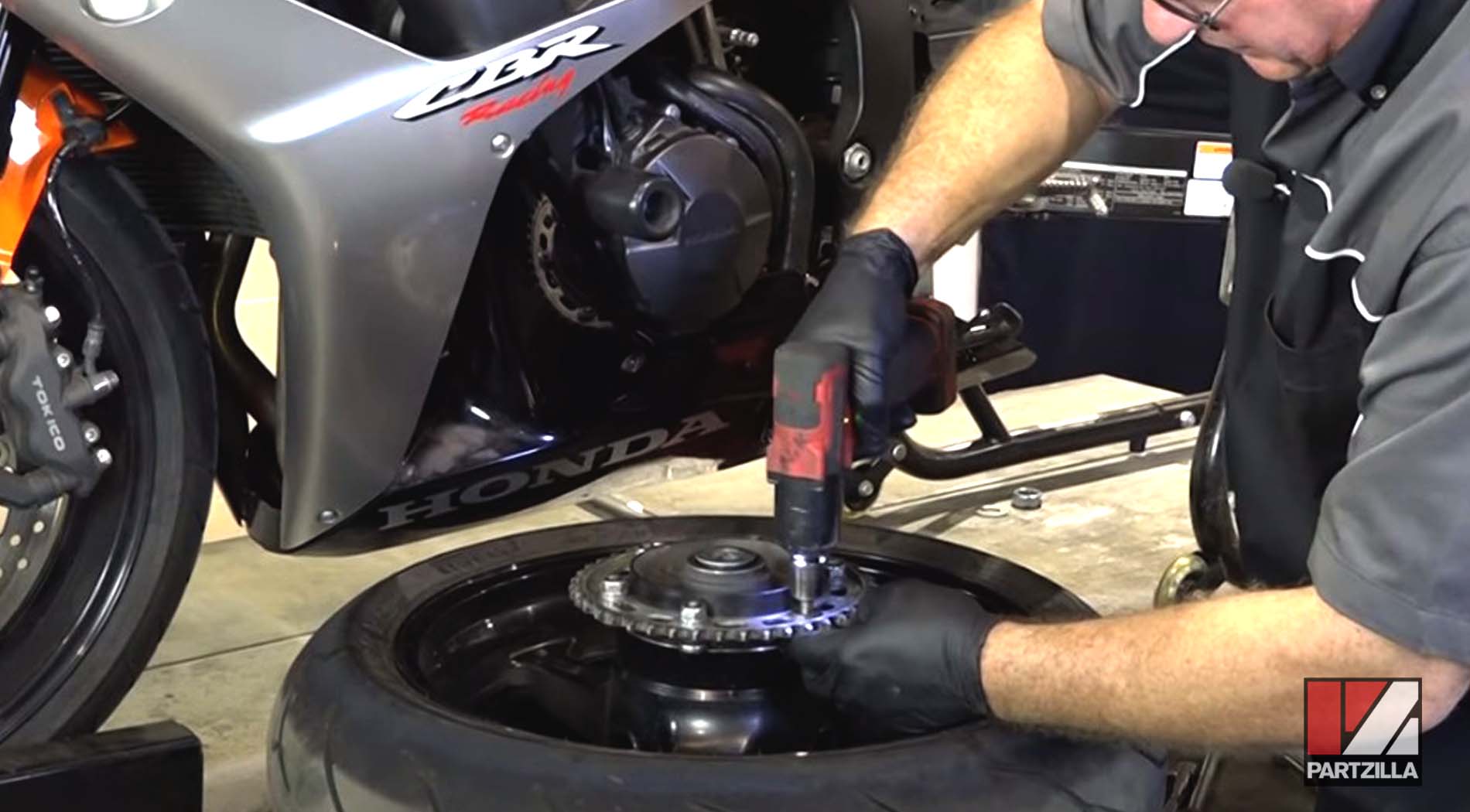 Honda CBR600 sprocket removal