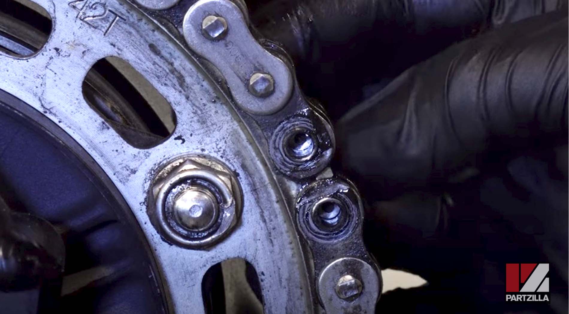 Honda CBR600RR chain link removal
