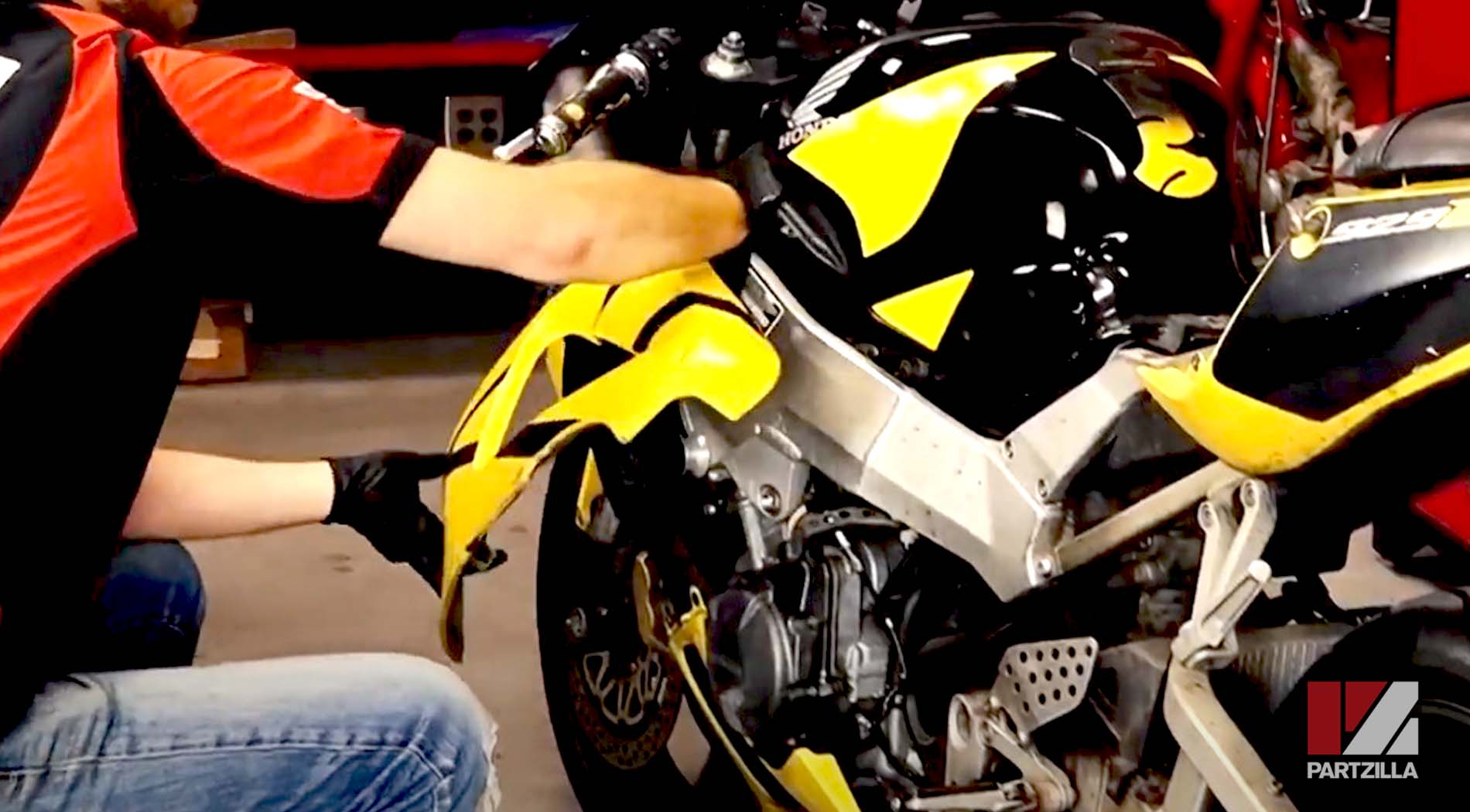 Honda CBR motorcycle stator replacement