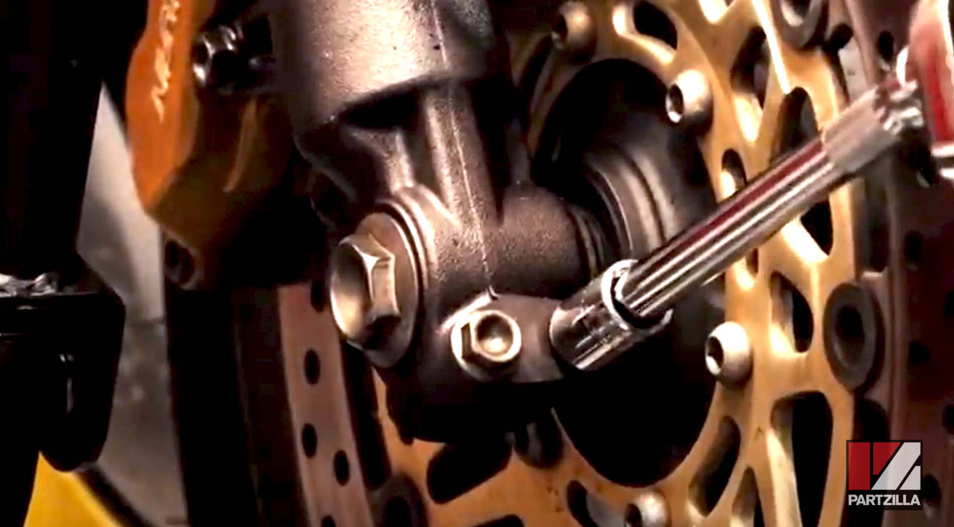 Honda CBR929 motorcycle front tire bolts