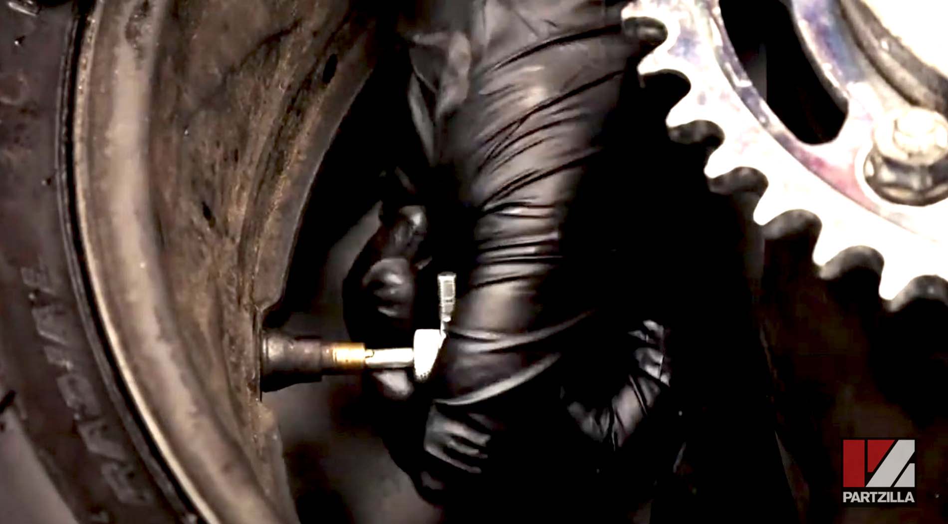 Honda CBR 929RR rear tire valve stem