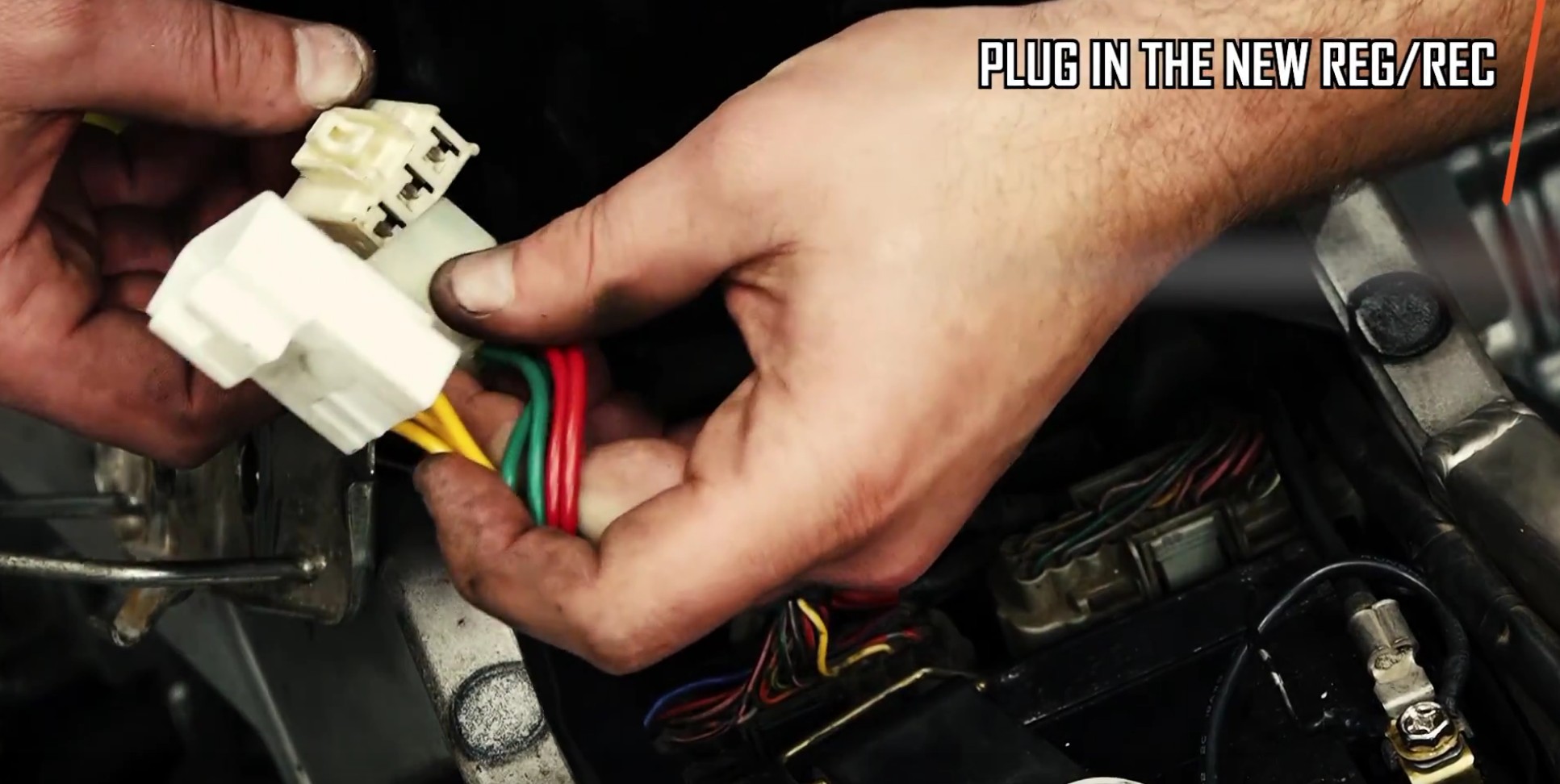 Honda CBR regulator-rectifier install