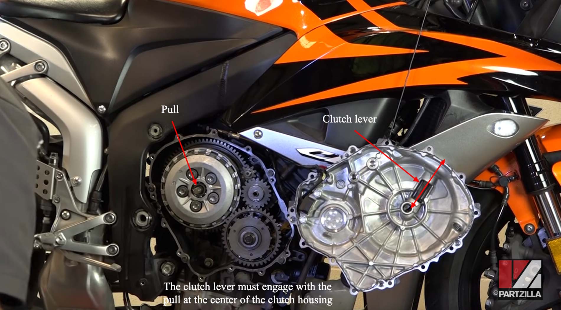 Honda CBR600RR clutch rebuild install