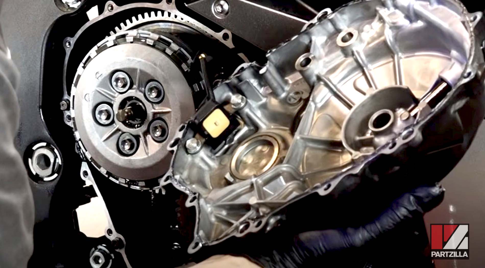 Honda motorcycle clutch rebuild assembly