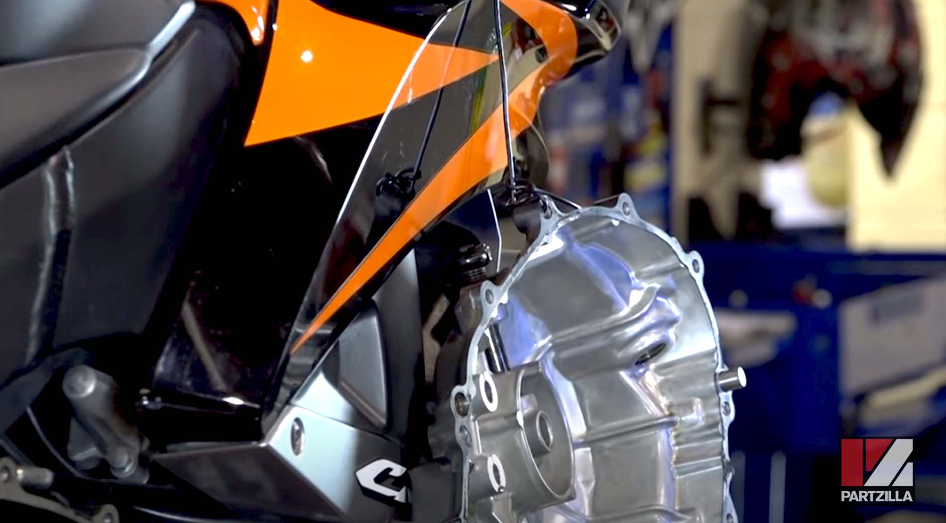 Honda CBR600 motorcycle clutch rebuild 