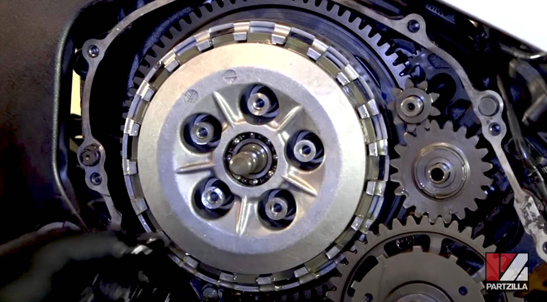 Honda CBR 600 clutch rebuild disk assembly