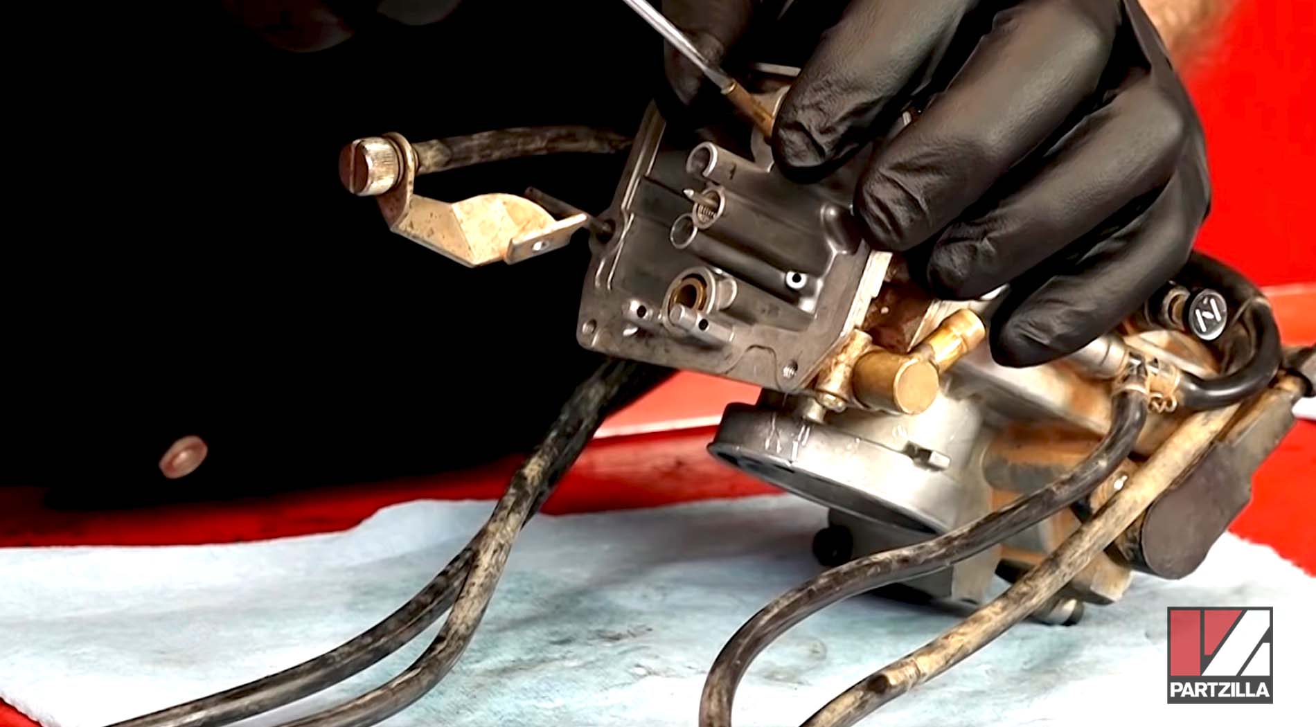 Honda motorcycle carburetor rebuild