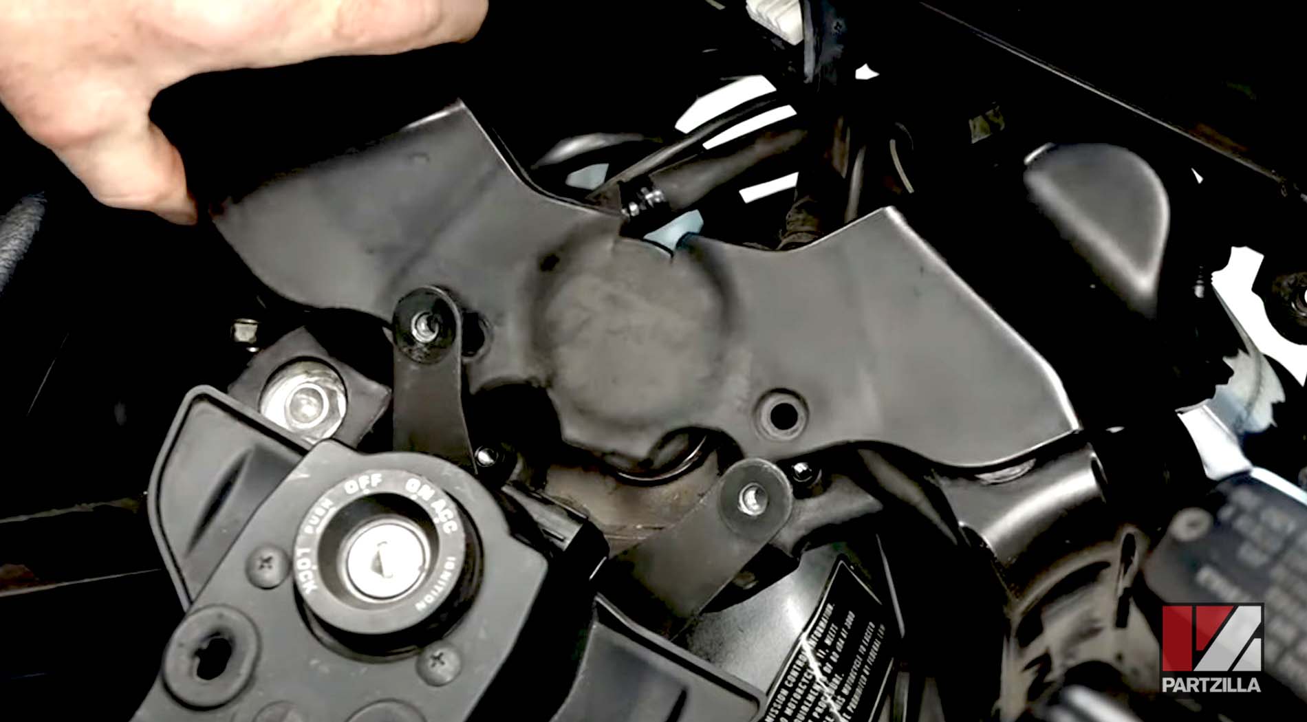 Honda Goldwing steering stem bearing change disassembly