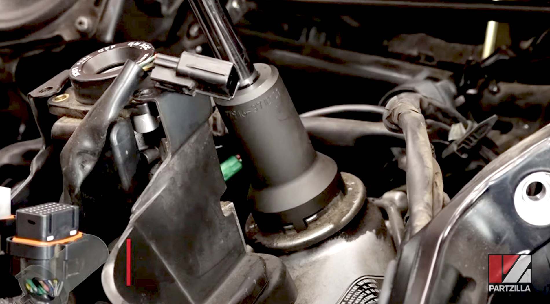 Honda GL1800 motorcycle steering bearing replacement lock nut removal