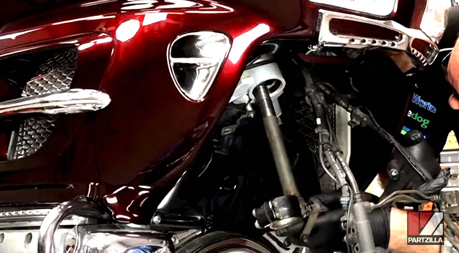 Honda motorcycle steering stem bearing replacement