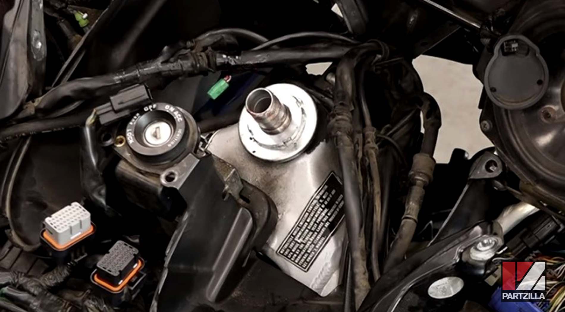 Honda motorcycle steering stem bearing top nut replacement