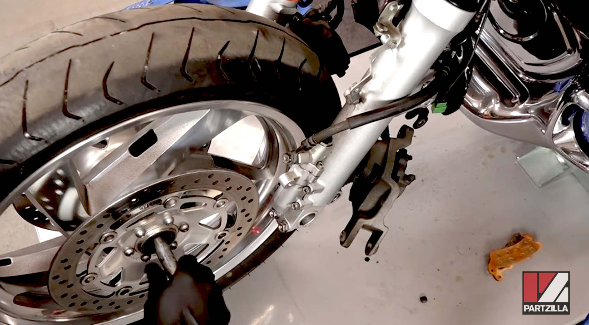 Honda GL1800 steering stem bearing replacement wheel spacers