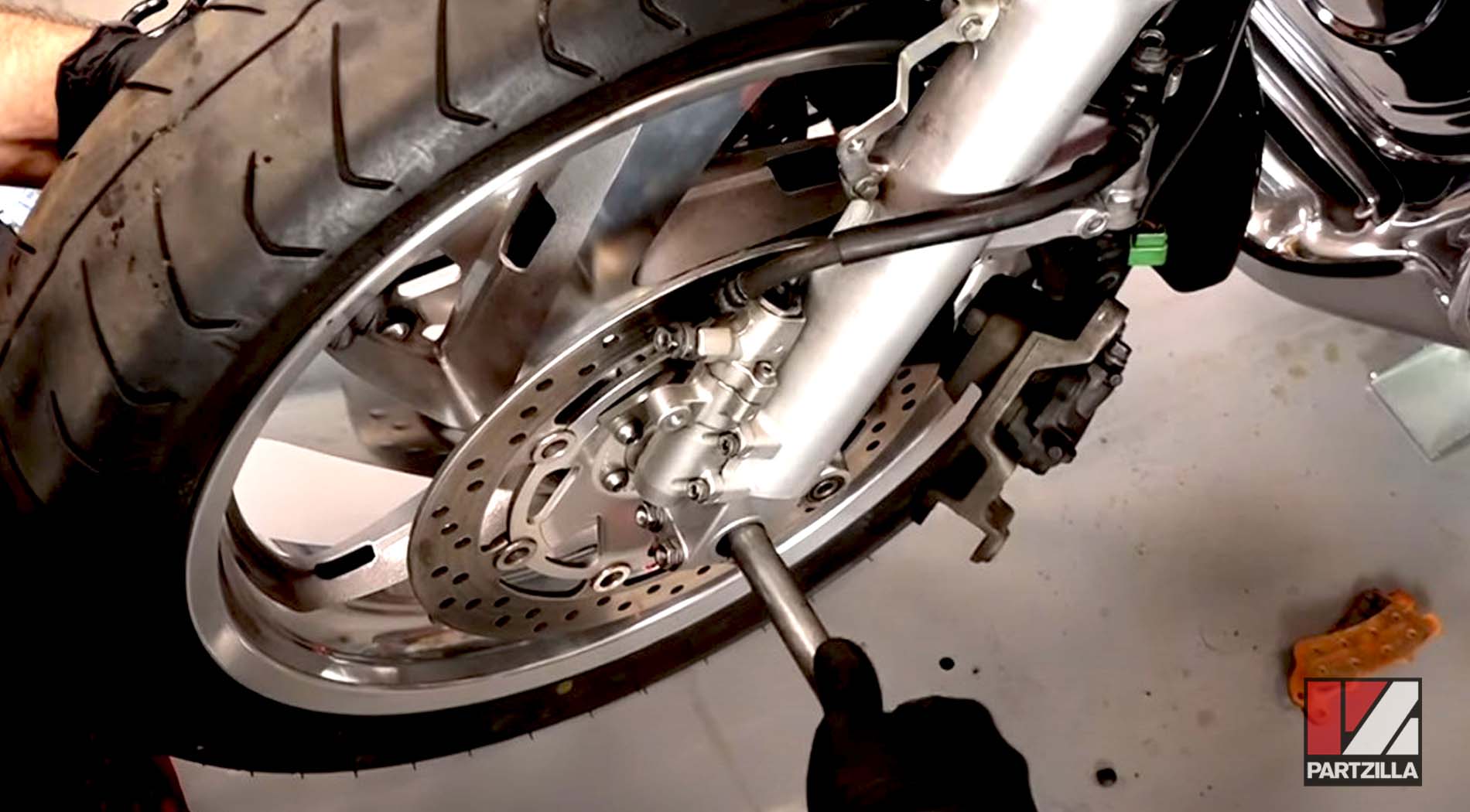 Honda Goldwing steering stem bearing replacement wheel spacers