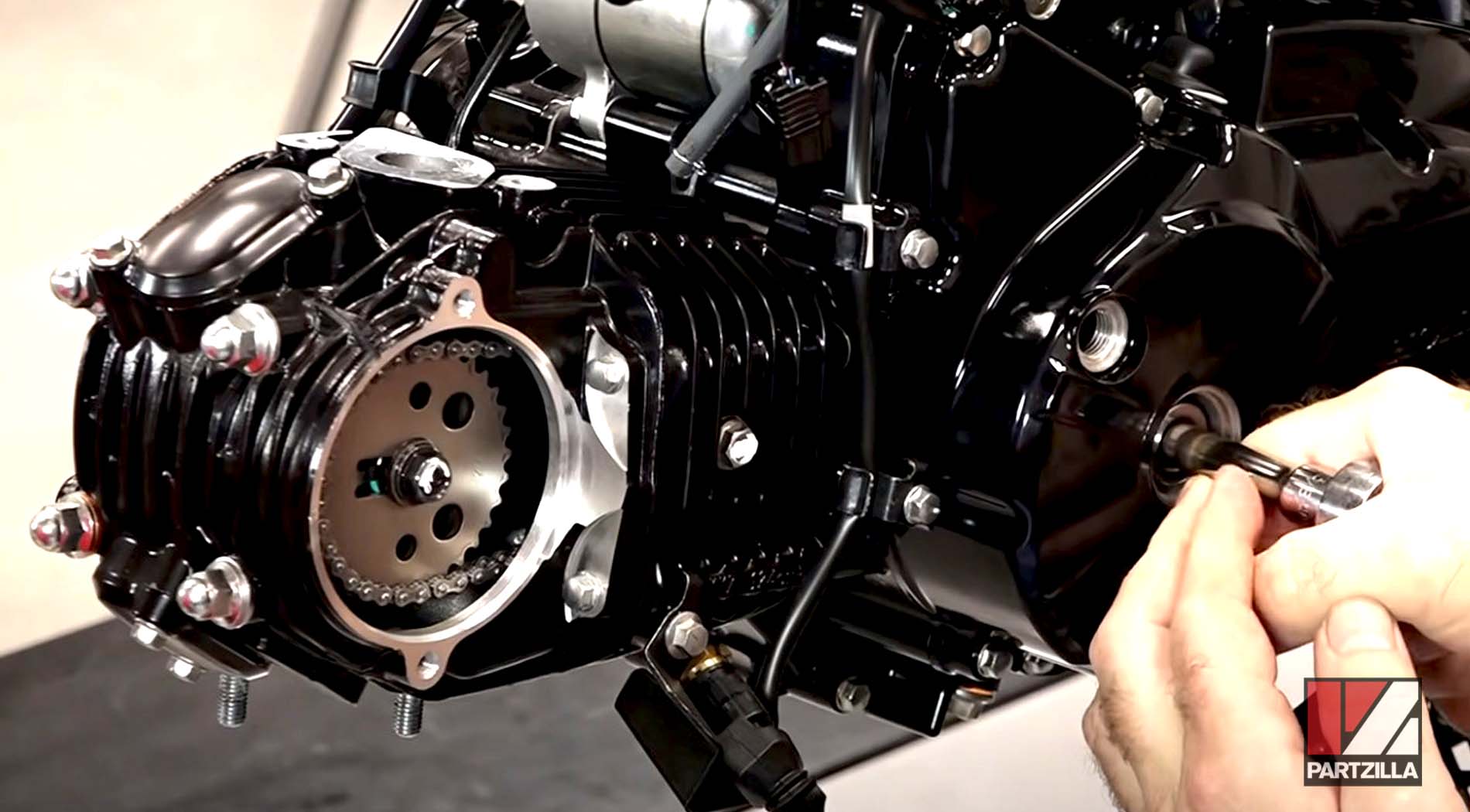 Honda Grom engine rebuild TDC