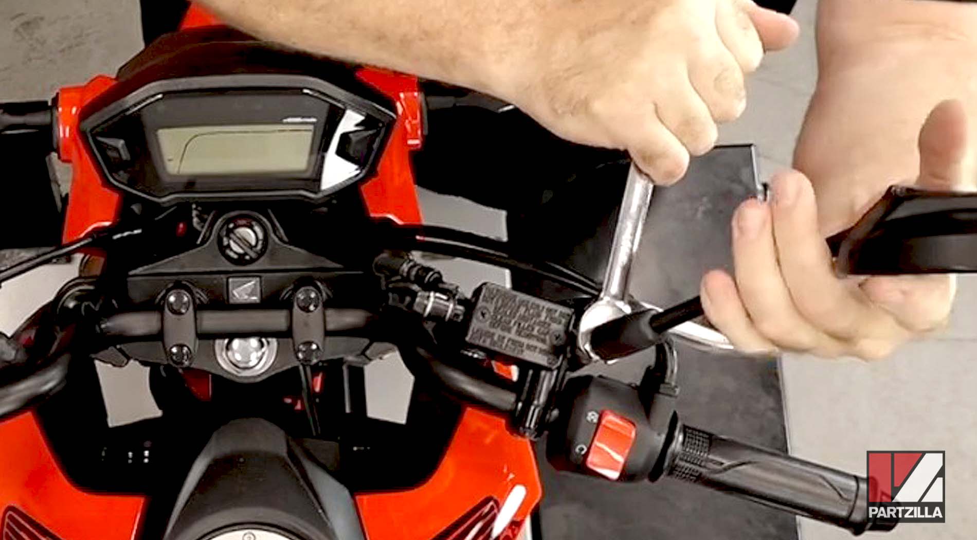 Honda Grom 125 ABS aftermarket side mirrors installation