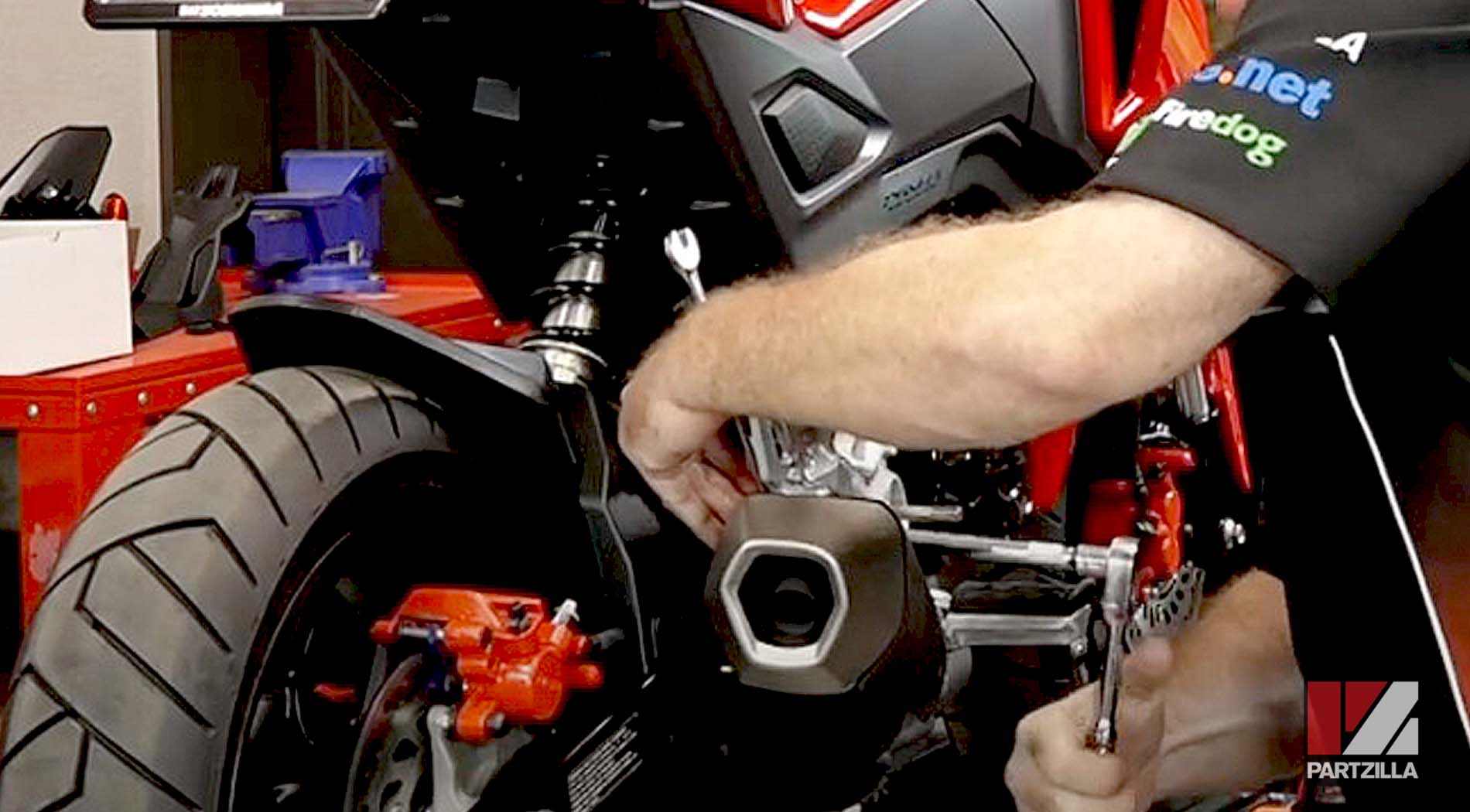 Honda Grom 125 aftermarket rearset upgrade gearshift removal