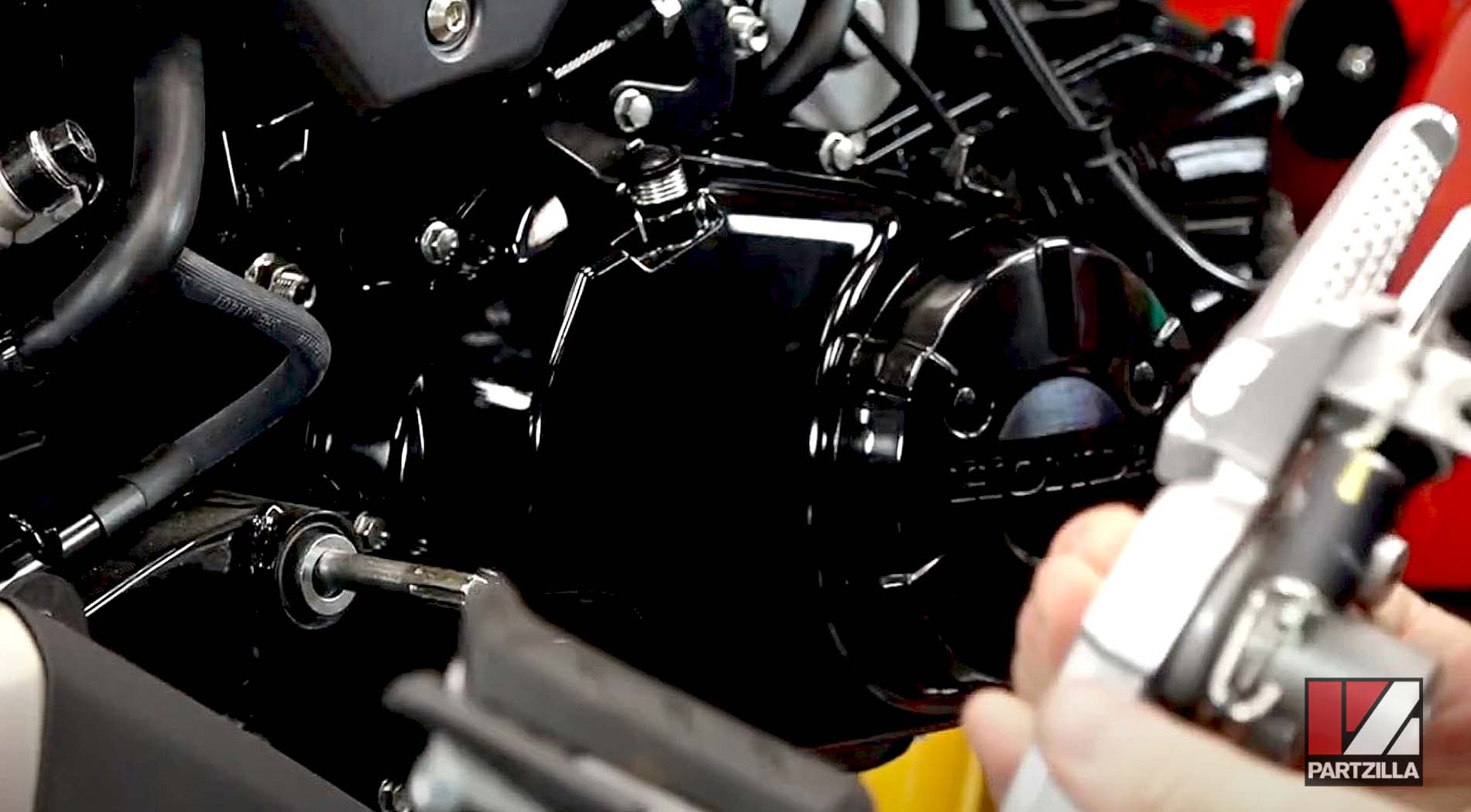 Honda Grom rearset mod master cylinder removal