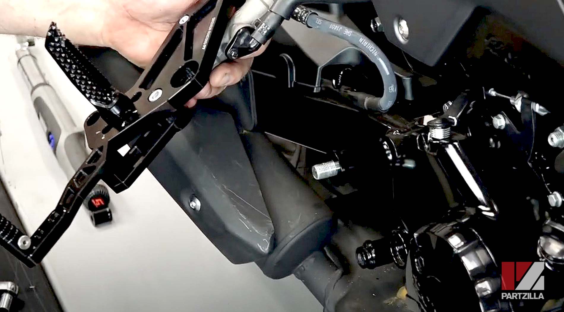 2018 Honda Grom rearset aftermarket upgrade brake pedal installation