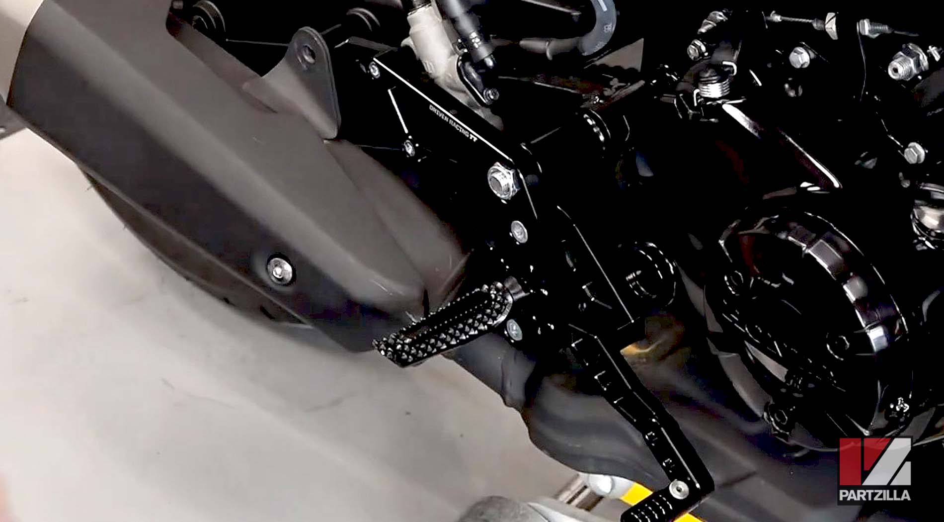 Honda Grom rearset upgrade brake pedal installation
