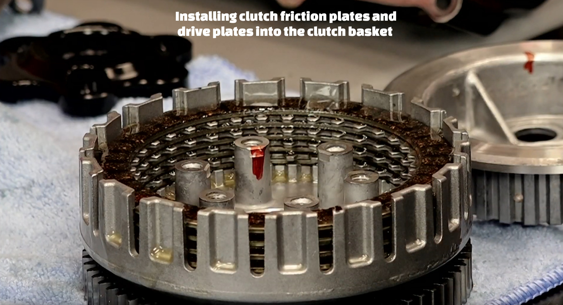 Honda Grom clutch plate installation
