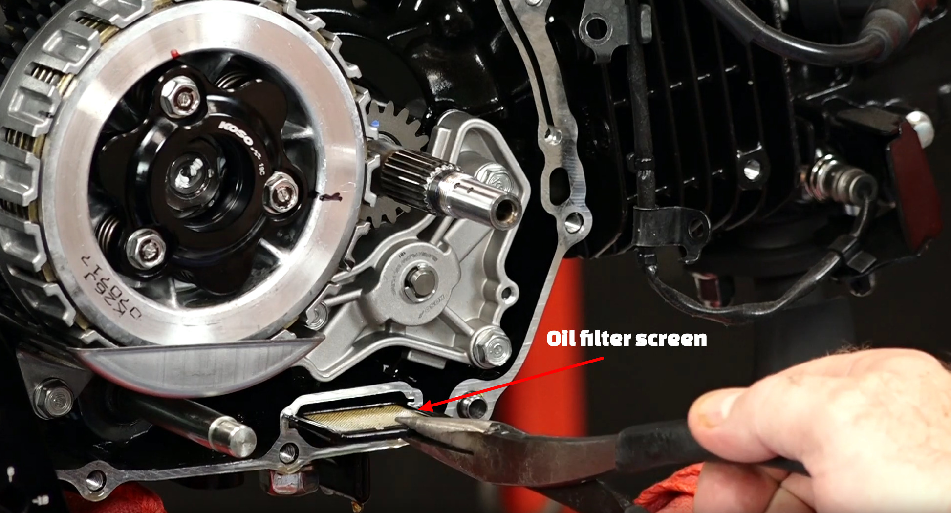 Honda Grom oil filter screen