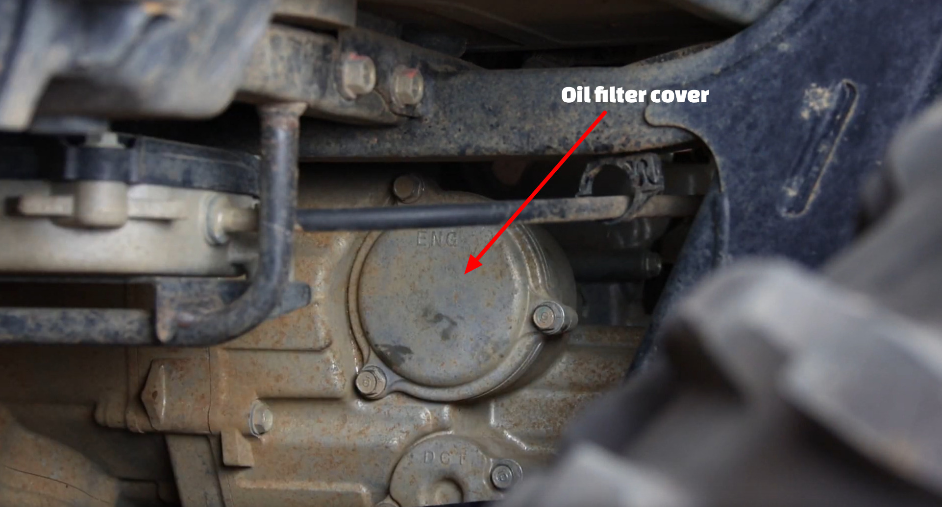 Honda Pioneer oil filter cover
