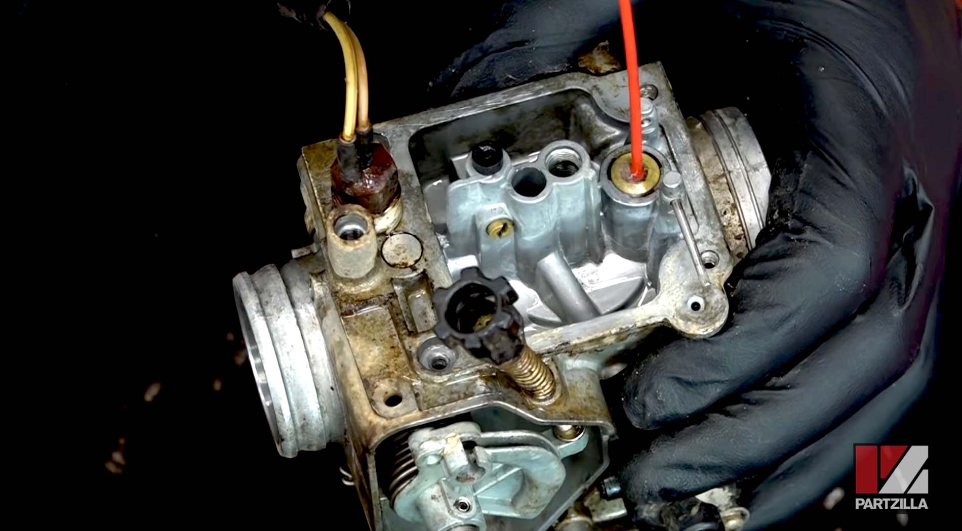 Carburetor cleaning and repair Honda TRX350