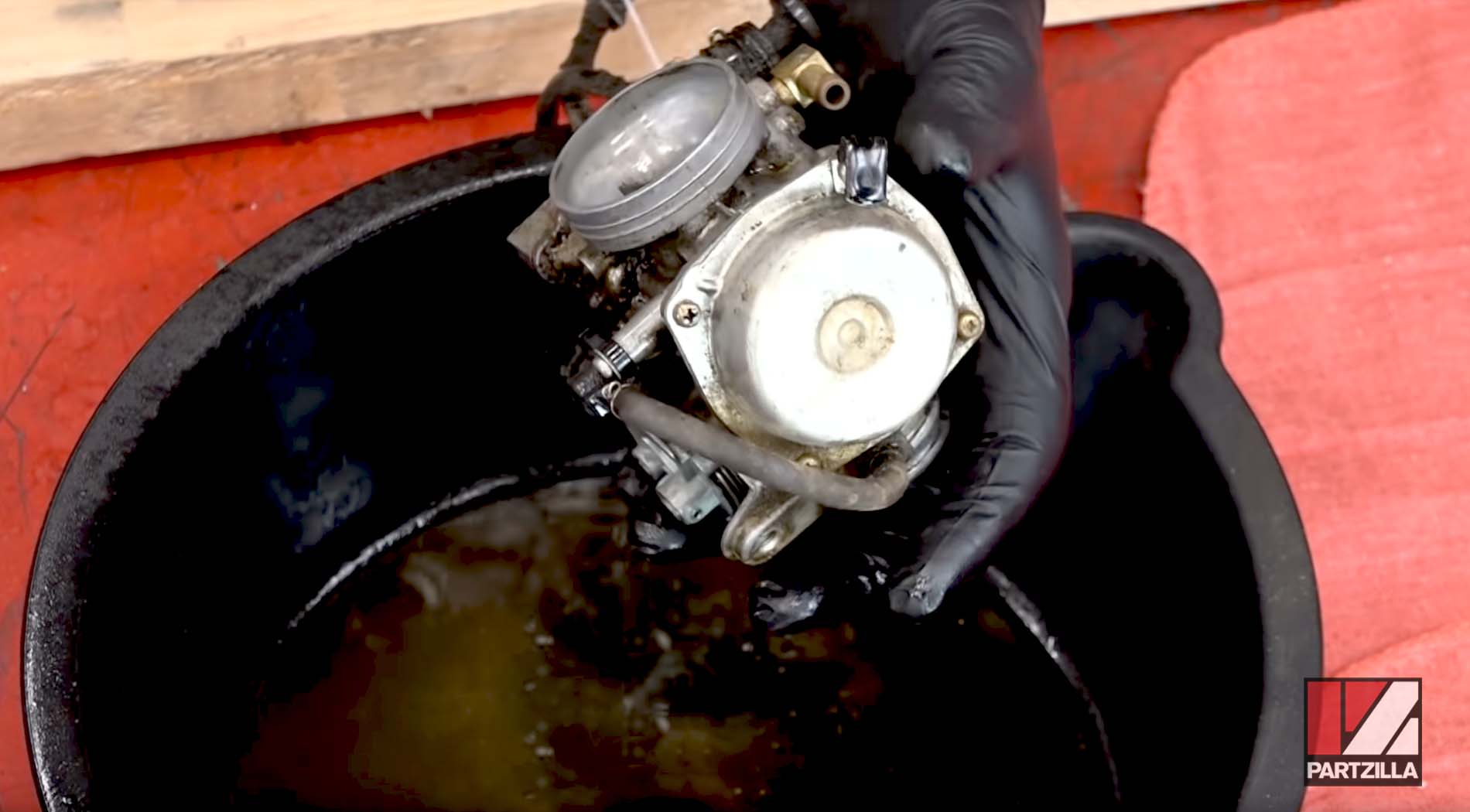 Honda Rancher 350 carburetor cleaning