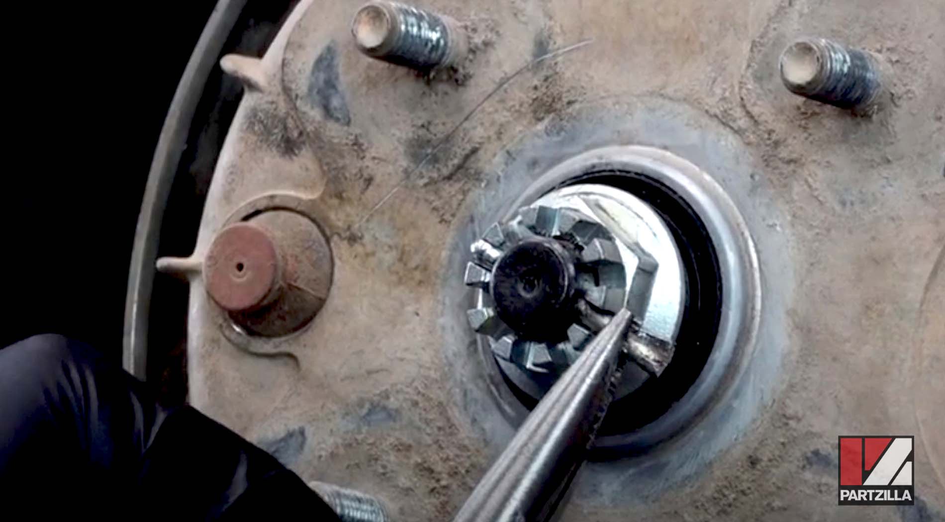 Honda Rancher TRX front brake cylinder replace