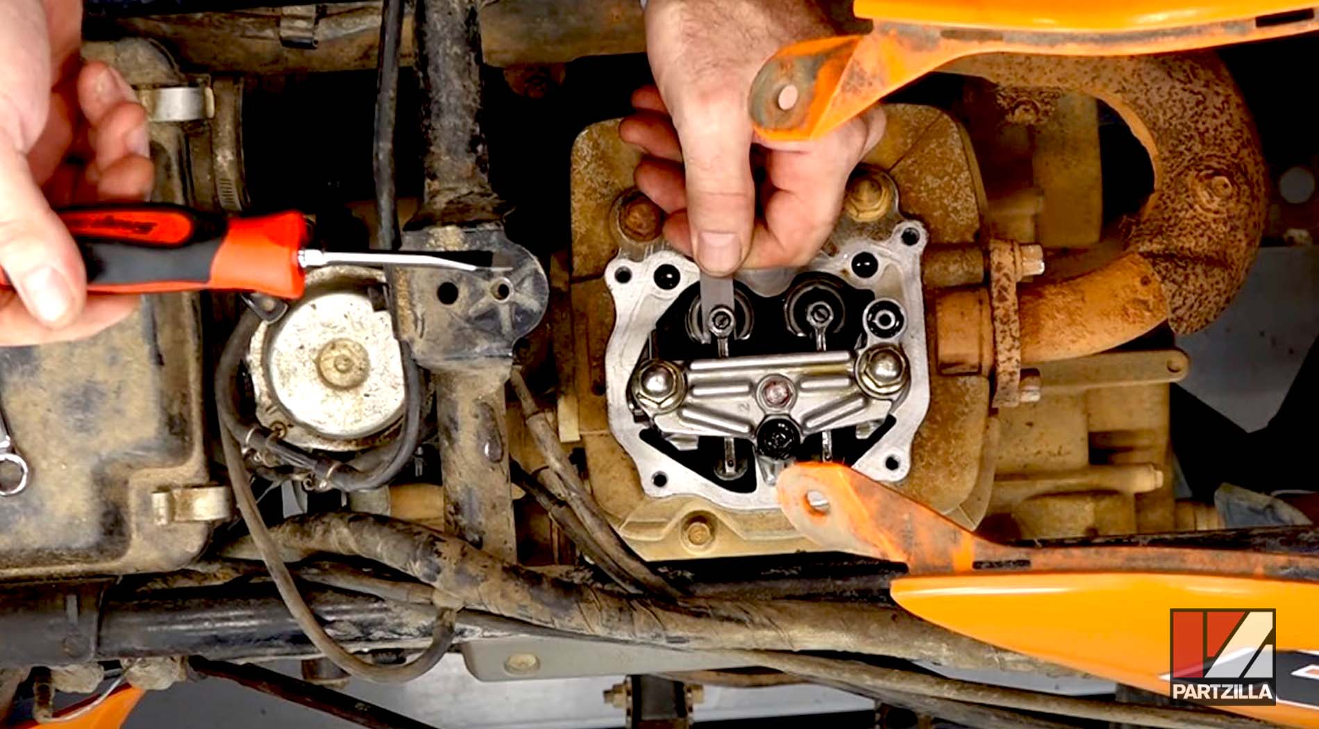 Honda Rancher ATV valve adjustment
