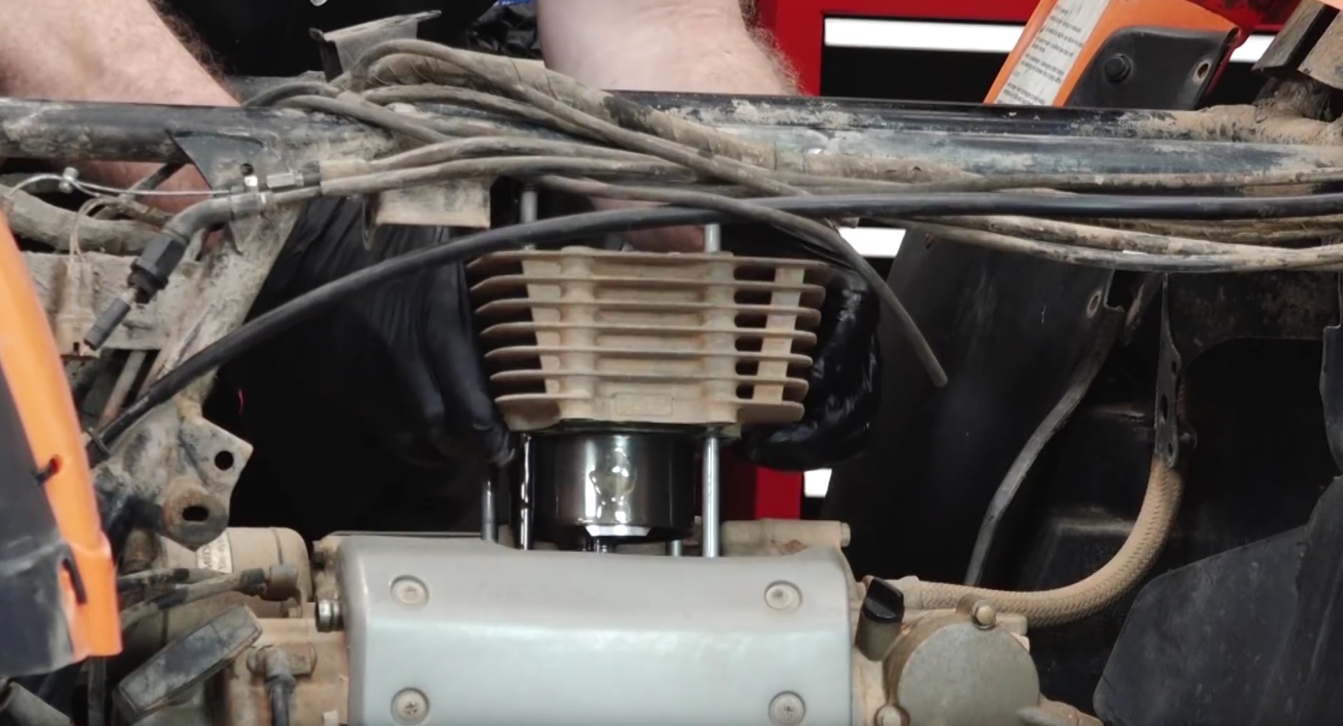 Honda TRX350 ATV engine teardown