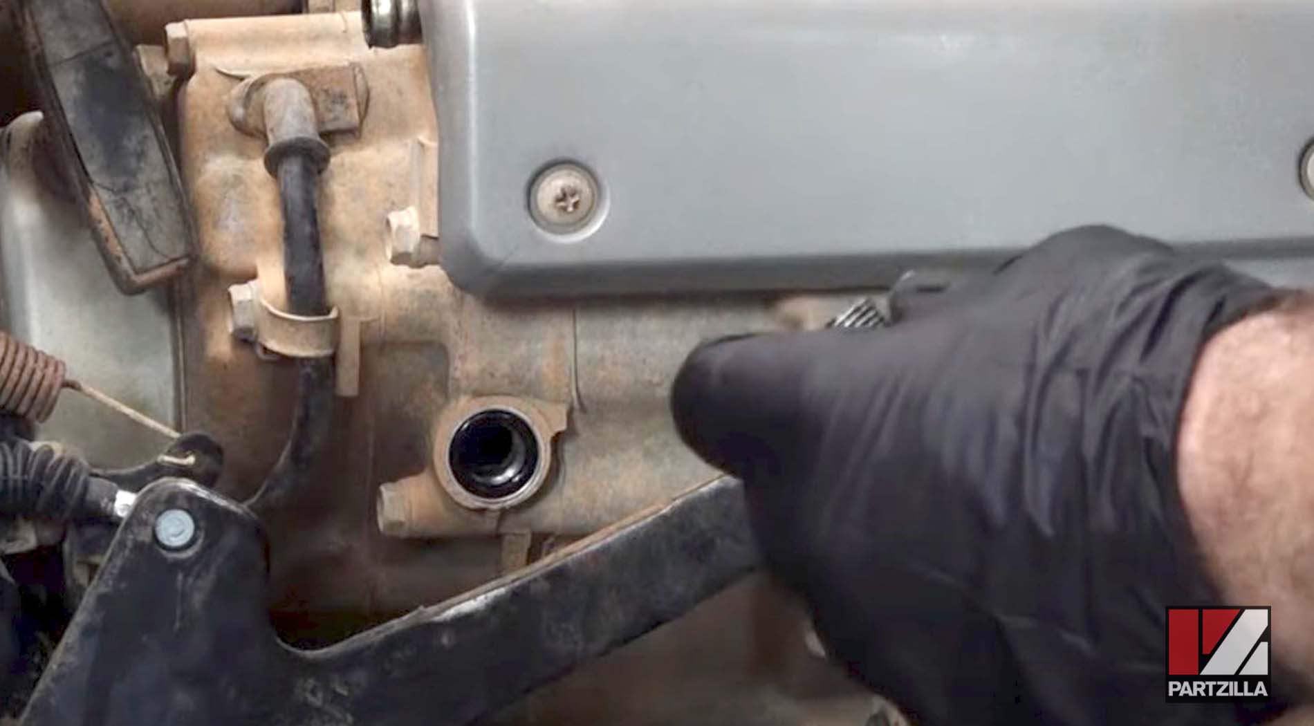 Honda Rancher 350 engine teardown crankcase bolt