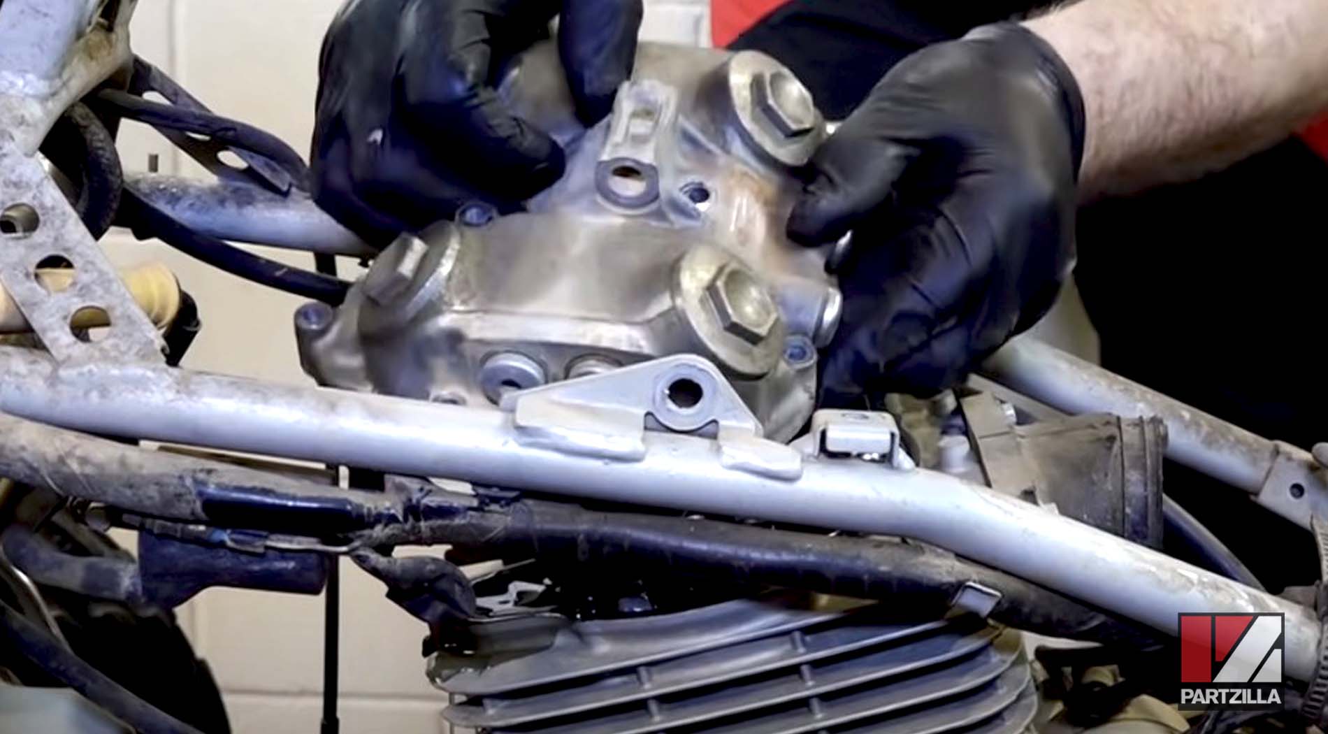 Honda TRX 400 cam timing set cylinder head removal