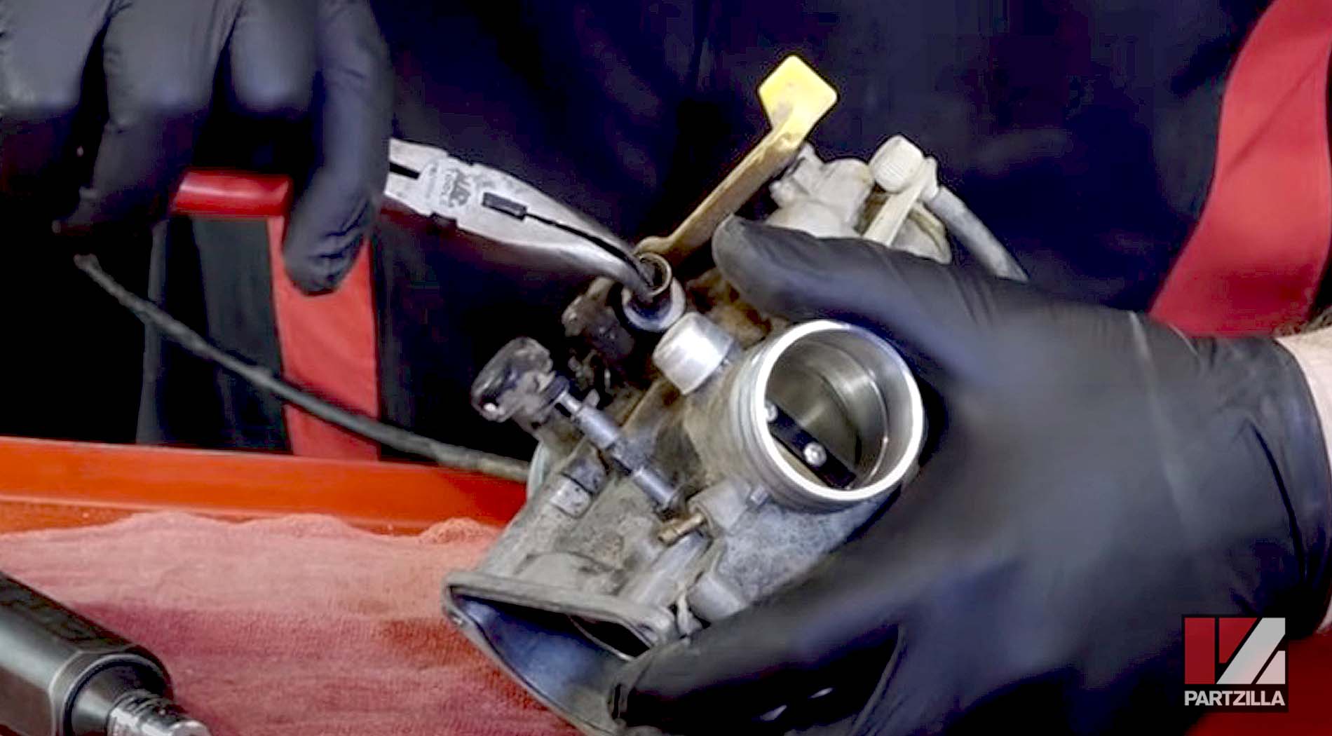 Honda TRX400 ATV carburetor disassembly