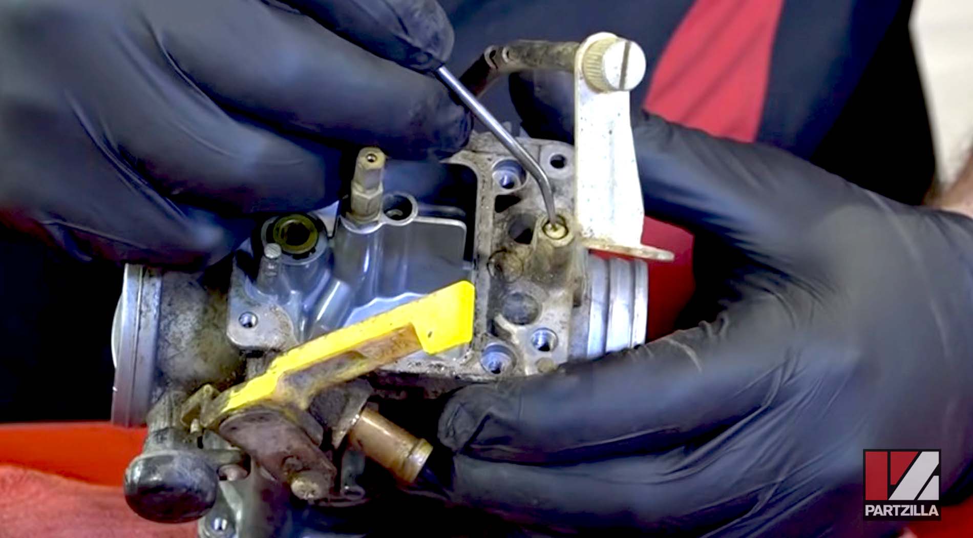 Honda TRX400EX carb dismantling