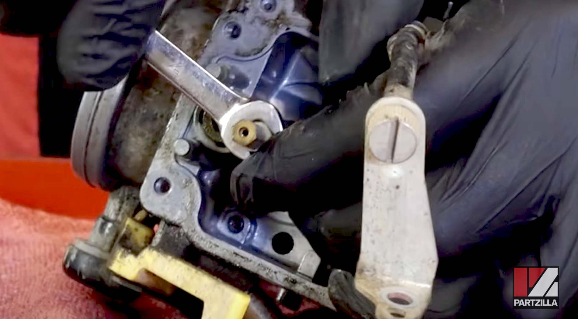 Honda ATV carb dismantling