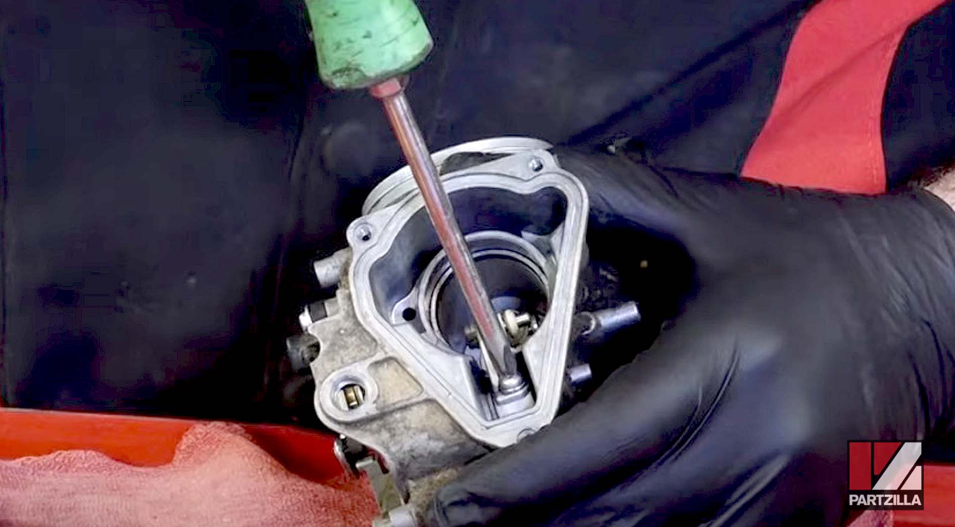 Honda TRX400 ATV carburetor rebuild dismantling