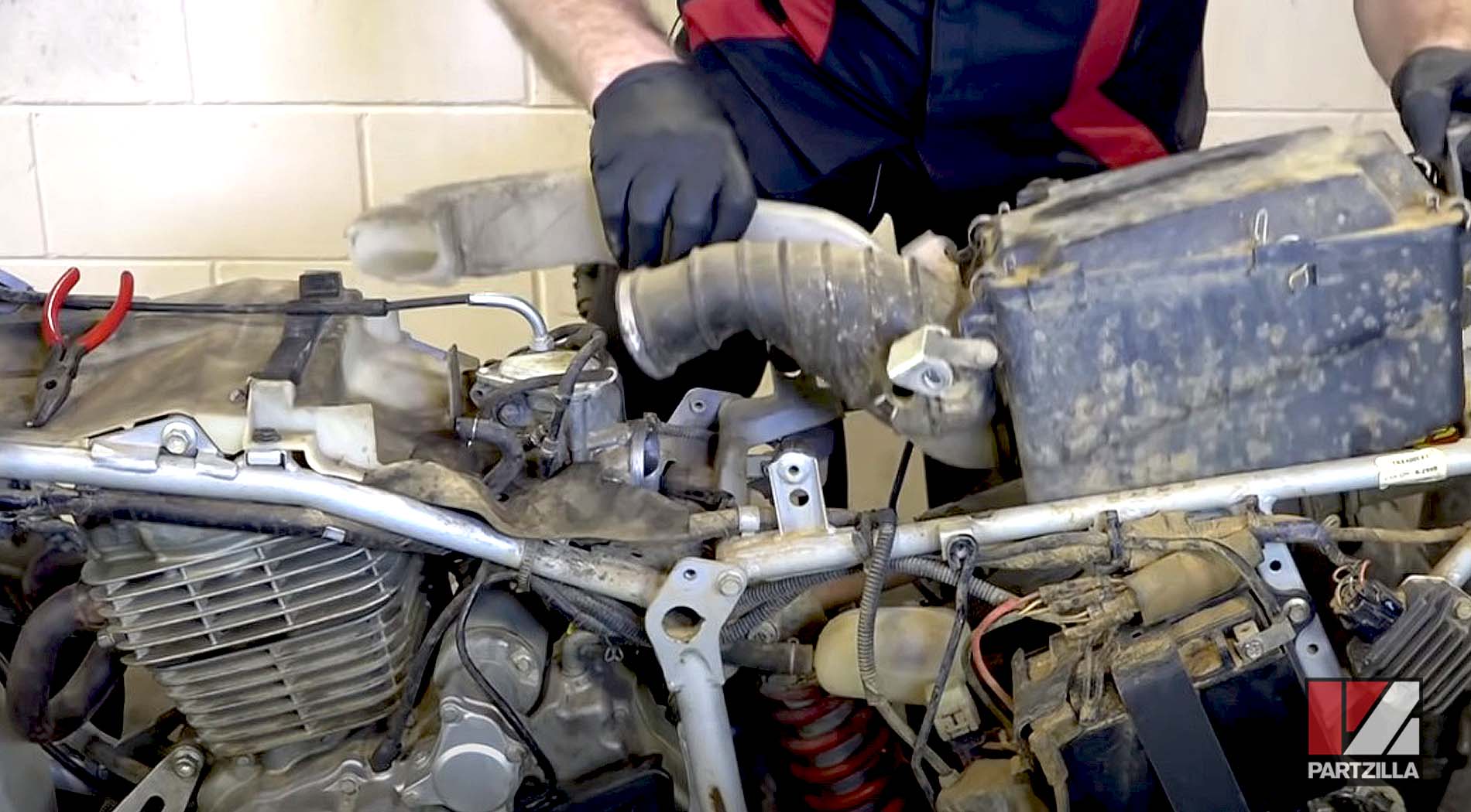 Honda ATV carburetor clean and rebuild