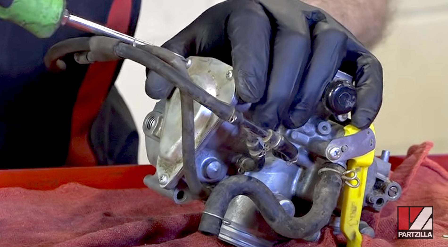 Honda TRX 400 carb rebuild fuel parts