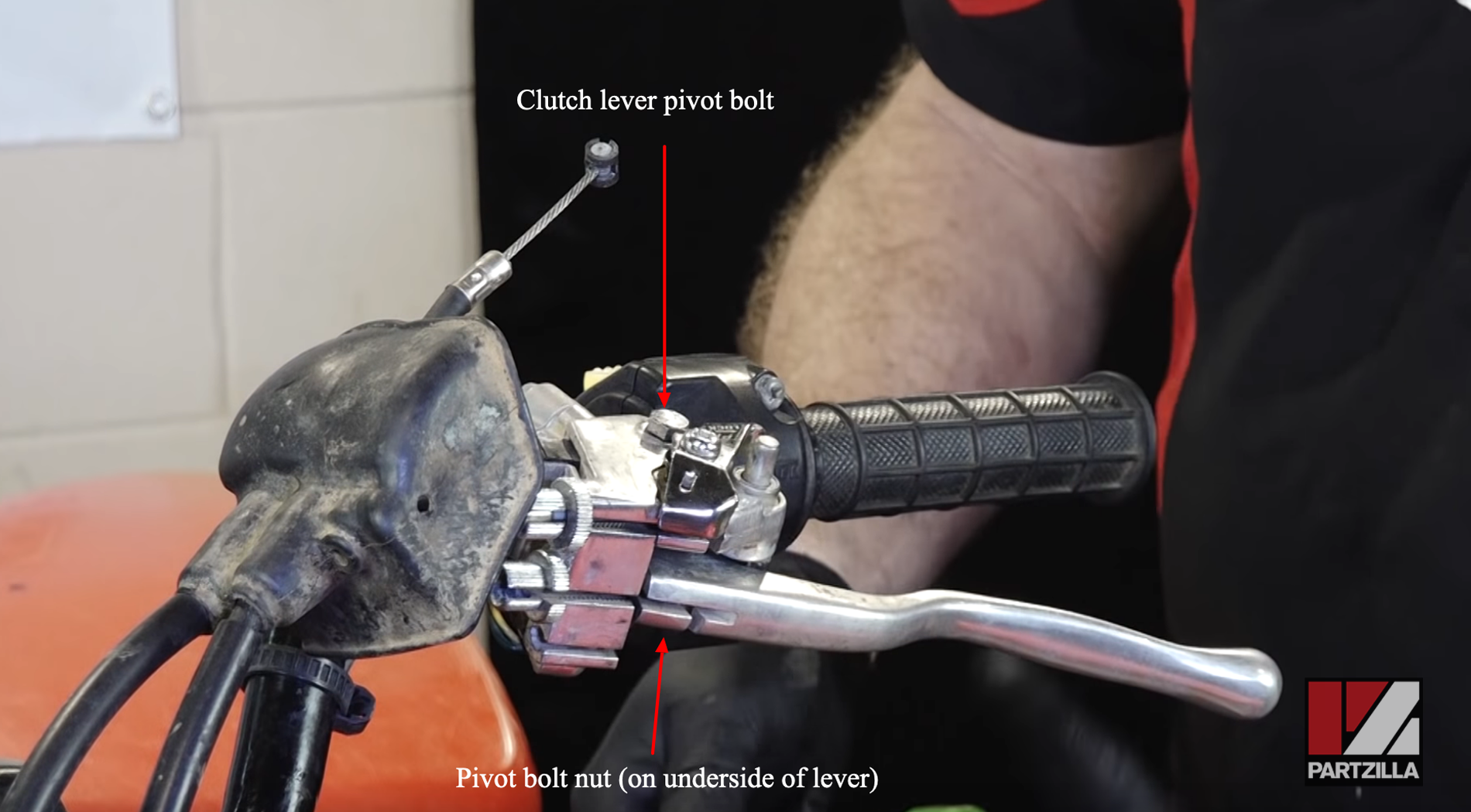 Honda TRX 400 ATV clutch lever replacement