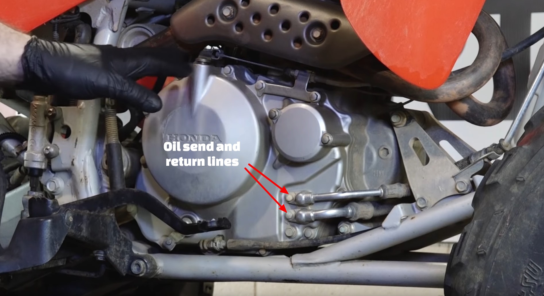Honda TRX400 EX clutch removal