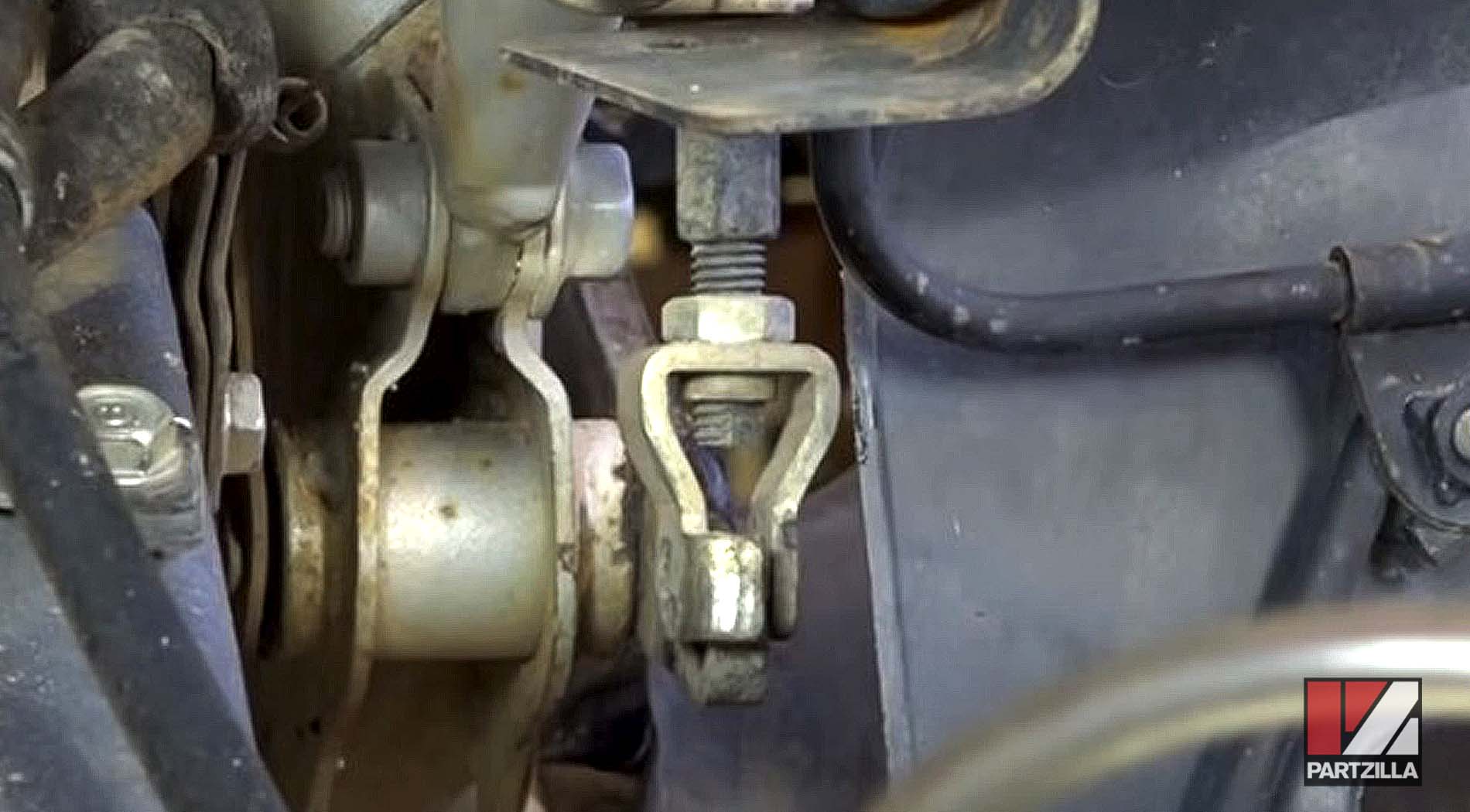 How to remove Honda TRX 400 EX ATV rear brake master cylinder