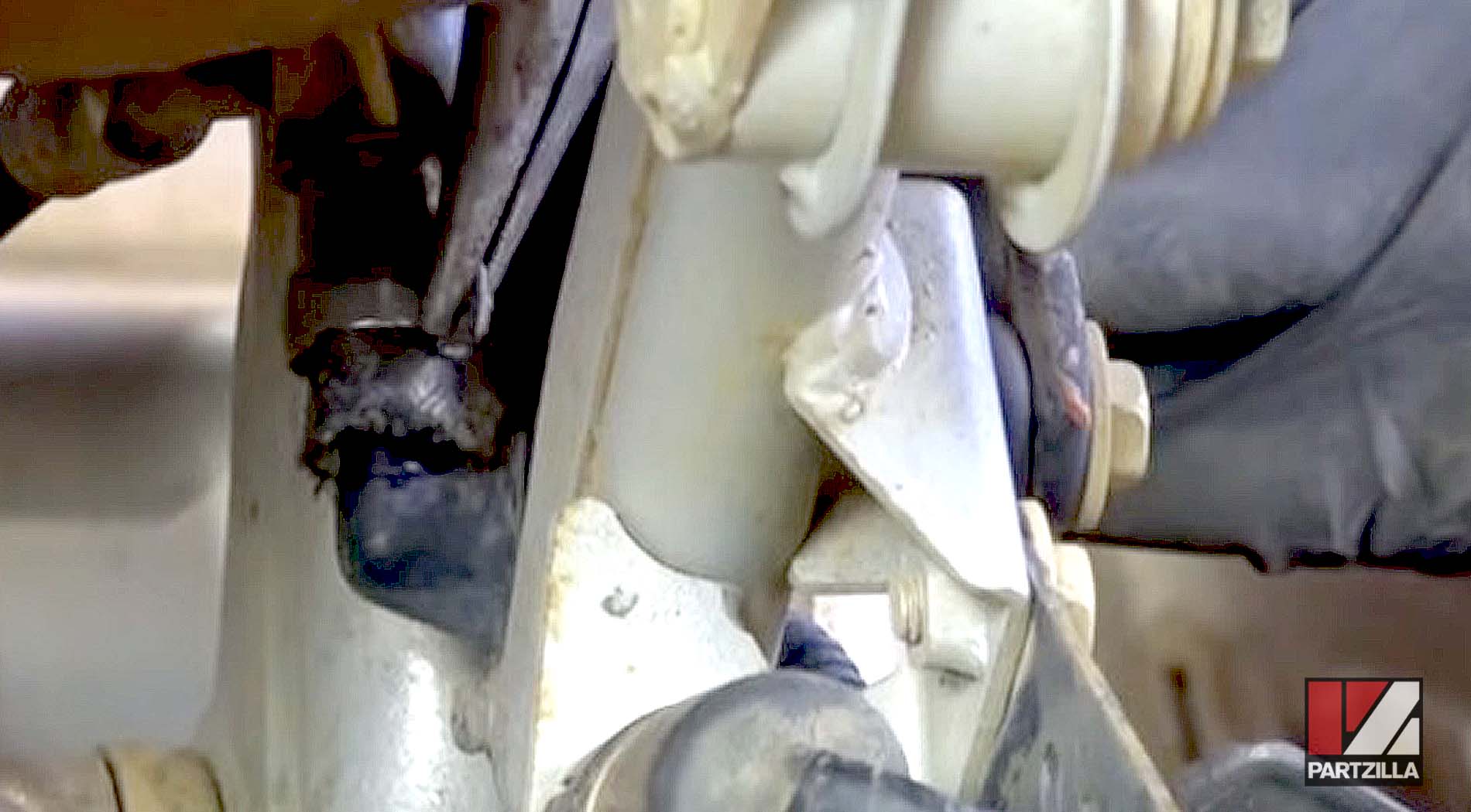How to remove Honda TRX 400 ATV rear brake master cylinder