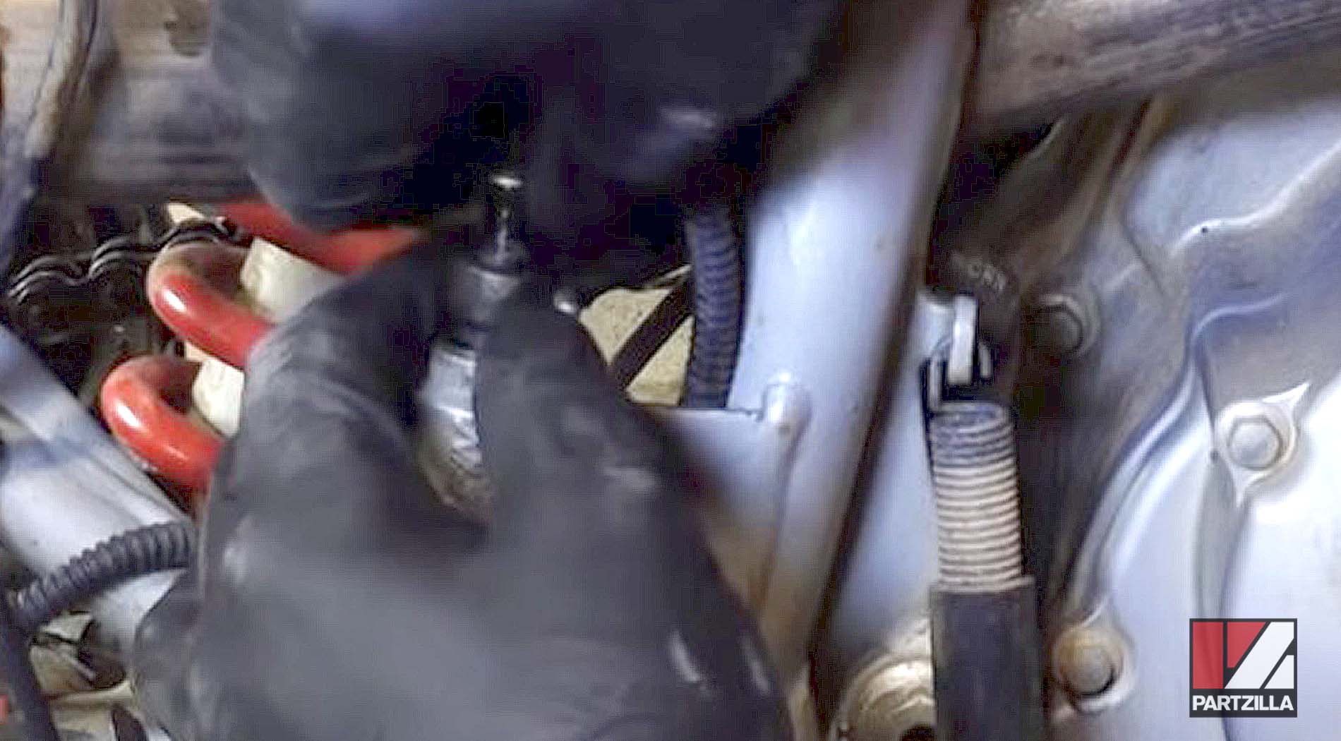 How to remove Honda ATV rear brake master cylinder