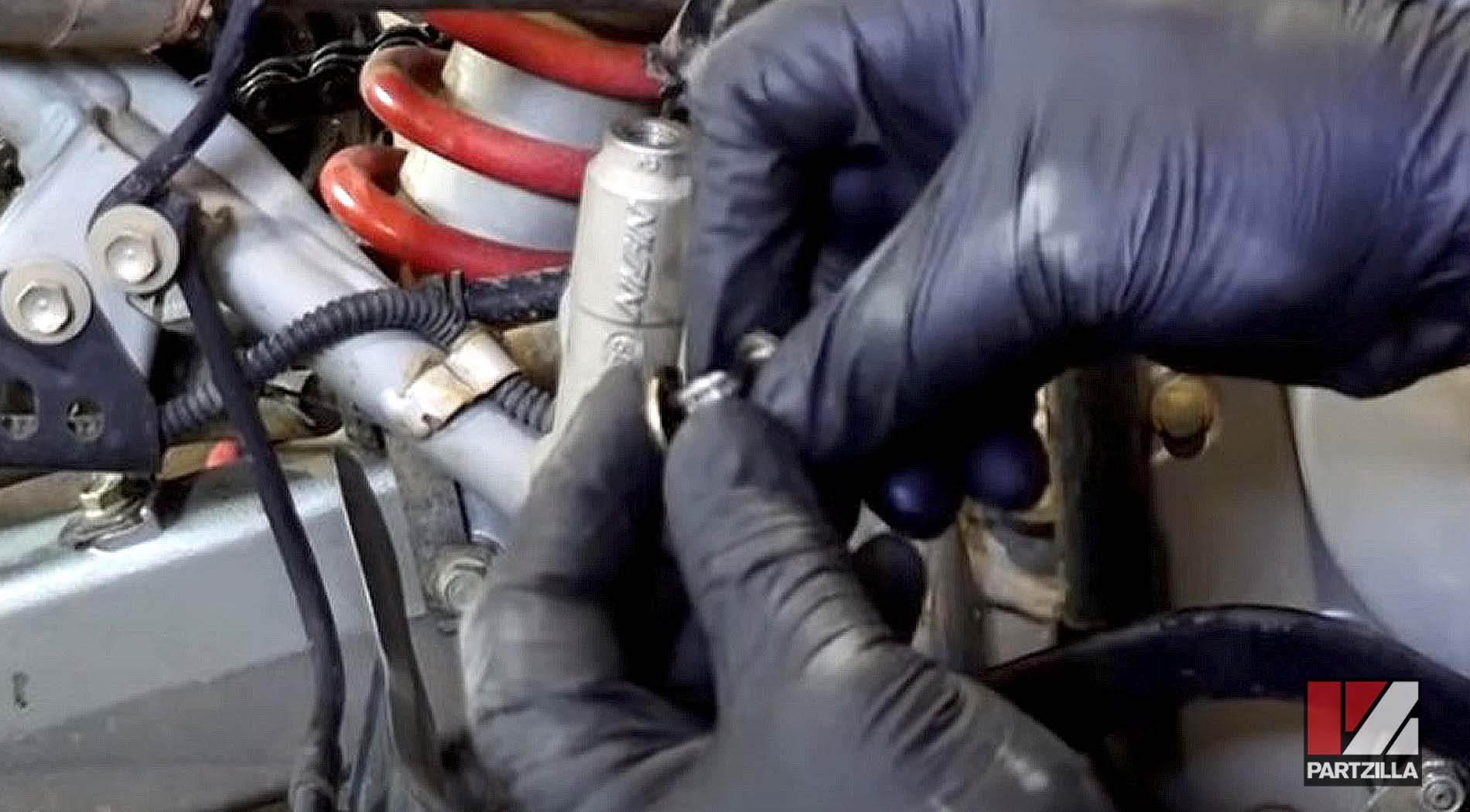 Honda ATV rear brake master cylinder removal