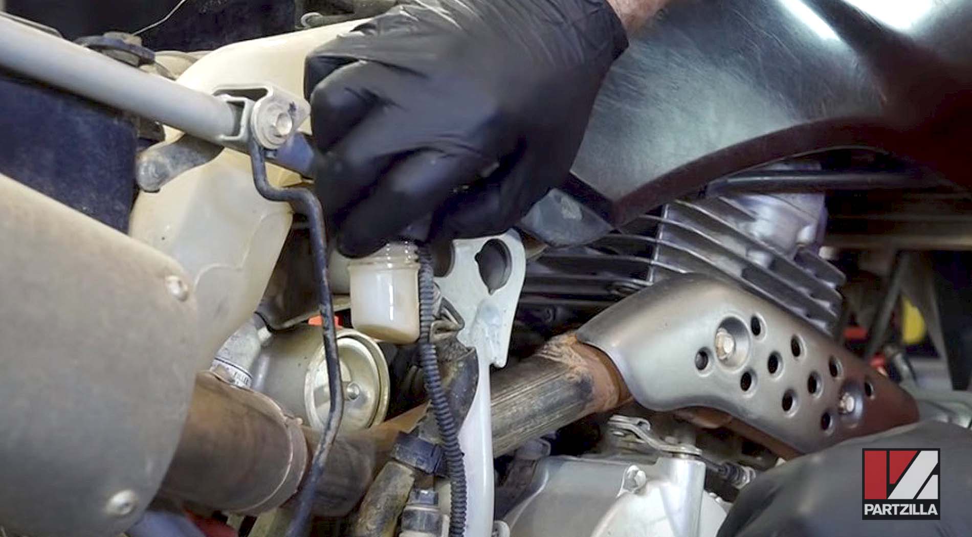 How to remove Honda TRX 400EX rear brake master cylinder