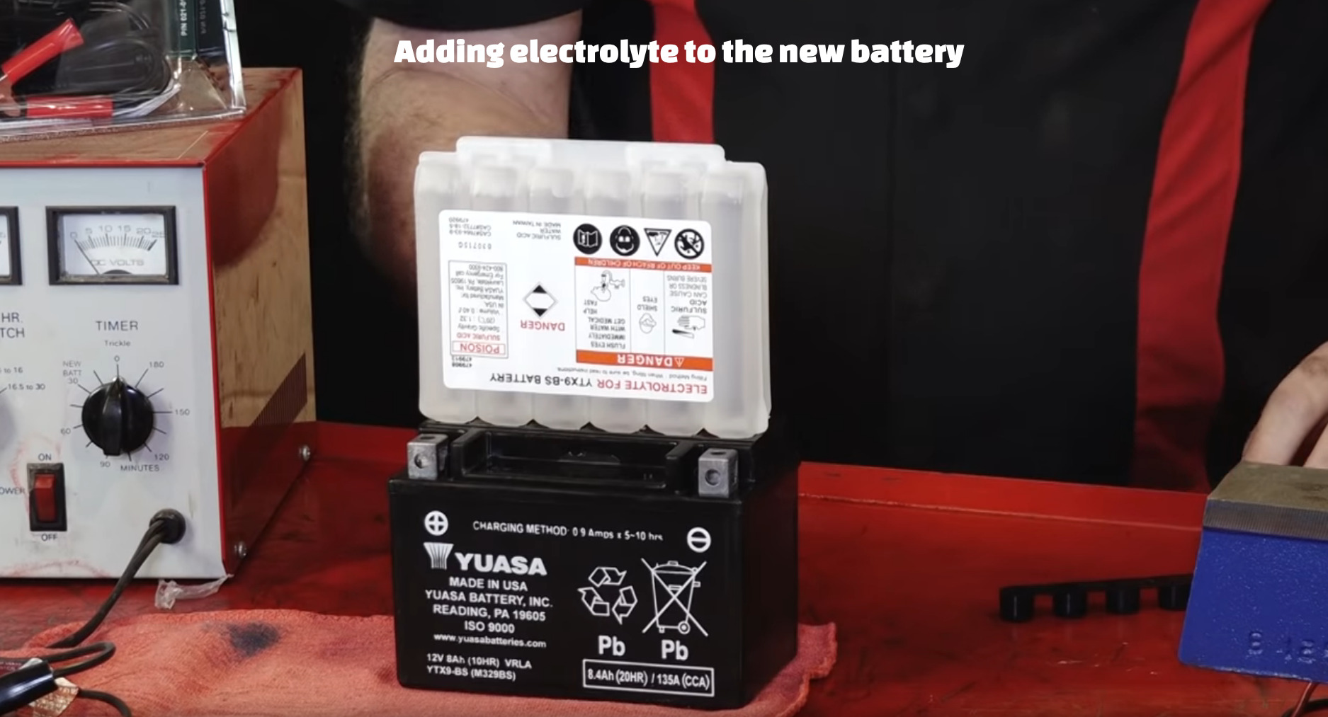 Honda TRX 400 ATV battery refill