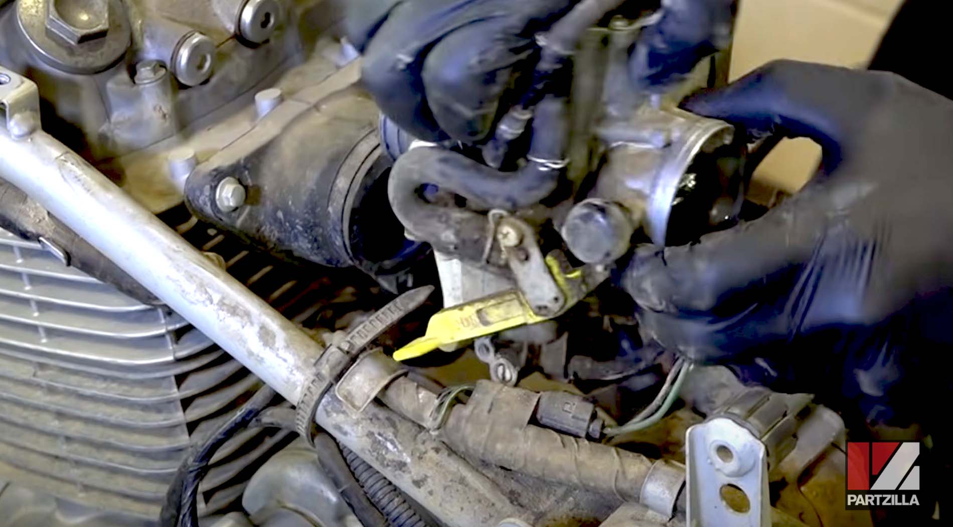 Honda TRX 400 top end rebuild teardown carburetor